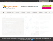 Tablet Screenshot of convergenceinfirmiere.com